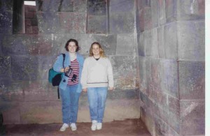 The twin and I at a Inca site